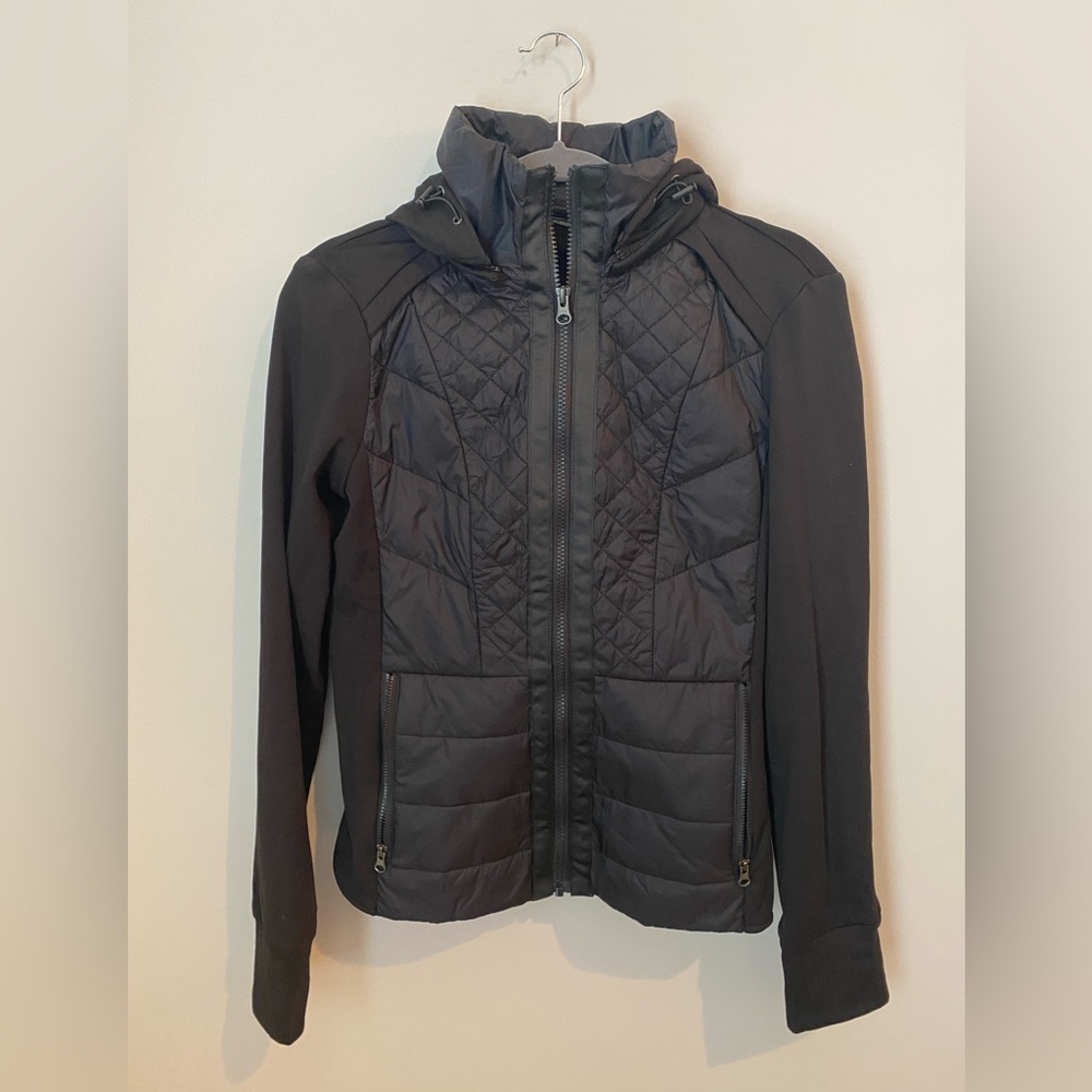 Zella Women's Black Quilted Jacket Medium